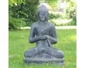 Oriental Galerie Dekofigur Buddha Figur sitzed Garten Steinfigur Chakra 60 cm (1 St)
