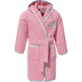 Erwin Müller Kinderbademantel Kinder-Bademantel mit Kapuze, Rückenlänge: 70 cm, Frottier, mit Kapuze, default, Walk-Frottier Uni rosa Rückenlänge: 70 cm | 110/116
