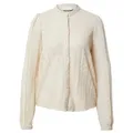 Vila Langarmbluse Chikka (1-tlg) Drapiert/gerafft beige XL (42/44)