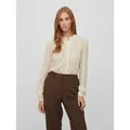 Vila Blusenshirt VICHIKKA LACE L/S SHIRT- NOOS beige XL (42/44)