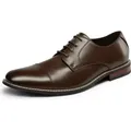 Bruno Marc Herren Derby Anzugschuhe Klassischer Business Schnürhalbschuhe,Farbe: DUNKELBRAUN, Größe: 41 - Dunkelbraun - 41