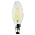 Maclean MCE285 Retro Edison Filament Glühbirne LED Vintage Dekorative Glühlampe Beleuchtung Birne Warmweiß C37 (E14 4W Kerze 400lm)