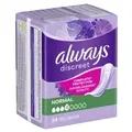 Always Discreet Normal Inkontinenzeinlagen, 4 Tropfen 8001841104249 , 1 Monatsbox = 4 Packungen à 24 Stück