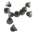 10x EWANTO Power Dome / Schirmchen aus Silikon für Hörgeräte Größe S (8 mm)