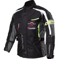 Modeka El Chango, Textiljacke Kinder - Schwarz/Neon-Gelb - 116