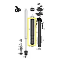 Crankbrothers Highline 2.0 Body 2-Keyway Körper, 30.9mm, 125mm