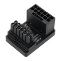 OTOTEC 1x 12VHPWR 12+4-poliger Netzadapter ATX 3.0 16-polige GPU PCIe5.0 180-Grad-Winkel Netzadapteranschluss 600 W Kompatibel mit RTX 4090 4080 4070Ti 3090Ti Grafikkarte Typ A