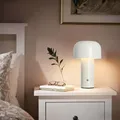 OTTO HOME LED Tischleuchte "Ronno", beige, 1, Ø 12,6cm H: 19cm, 1 Stk., Leuchten, USB-C, Akku, Typ-C-Ladekabel, CCT, Tischlampe kabellos, Akkulampe, LED Tischleuchte