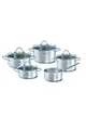 Fissler Paris/Edelstahl-Topfset, 5-teilig, Kochtopf-Set, Töpfe mit Glas-Deckel, Induktion, alle Herdarten (3 Kochtöpfe, 1 Bratentopf, 1 Stielkasserolle-deckellos)