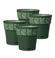 Kreher Blumentopf Set: 4 x Pflanztöpfe "Orfeo" 20x20 cm (Farbe wählbar)