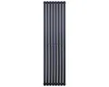 Belrad Heizkörper OB12-1800472, Paneel Heizkörper Vertikal Doppellagig Schwarz Matt 1800x472