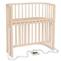 Babybay Mittelharte Matratze aus Buchenholz, 89 x 51 cm, Dunkel