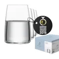 Zwiesel Glas Wasserglas Vivid Senses (4-er Set), vielseitige Trinkgläser für Saft, Matcha, Eiskaffee, Mocktails, spülmaschinenfeste Tritan-Kristallgläser, Made in Germany (Art.-Nr. 122425)
