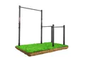 K-SPORT Klimmzugstange Stationäre Outdoor Klimmzugstange + Dip Station (bis 150 kg belastbar, Wetterfeste Kraftstation mit Pull-Up Bar & Dip Stange)
