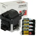 ASTEMO HITACHI ZÜNDSPULE+ 4x NGK ZÜNDKERZE für AUDI 80 (B4) 100 VW GOLF 3 T4 1.0