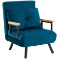 HOMCOM Sessel, LxBxH: 63 x 73 x 81 cm - blau