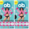 o.b. Periodenslip Größe M/L, wiederverwendbare Periodenunterwäsche bei starker Periode, Menstruationsunterwäsche für bis zu 12 Stunden Auslaufschutz, auch erhältlich in den Größen XS/S, XL/XXL