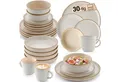 SÄNGER Tafelservice Rio Geschirrset (30-tlg), 6 Personen, Steingut, Handmade, Beige, Erweiterbar, VALUE COLLECTION