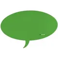 Symbol-Tafel Skinshape Sprechblase lackiert 75x115cm RAL 6018 gelbgrün