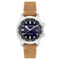 Spinnaker Bradner Automatik-Uhr für Herren, Japanisches Uhrwerk, Taucher Armbanduhr, 42 mm Edelstahlgehäuse, Armband aus Leder oder Edelstahl, wasserdicht 180 m, Wellenblau - SP-5062-05