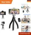 Tragbares Mini Stativ für Kamera und Smartphone, 10 Zoll mit Wireless Remote