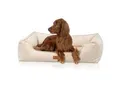 Knuffelwuff orthopädisches Hundebett aus Cord mit Handwebcharakter Nunavut beige XL