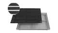 Emco Fußmatte Eingangsmatte DIPLOMAT + Bodenwanne, Gummi Schwarz, rechteckig, Höhe: 75 mm, Größe: 600x400 mm, für Innen- und Außenbereich