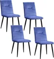 Esszimmerstuhl 4er Set Blau Salinas