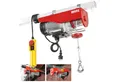 Hecht Seilwinde 125-250 kg Zugkraft, 450W, 3 mm Stahlseil, 4-8 m/min, 6-12m Hubhöhe, Not-Aus-Schalter, 1,5m Steuerkabel