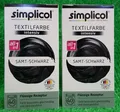 2x Simplicol TEXTILFARBE intensiv SAMT SCHWARZ färbt rückstandsfrei! Versand 0€