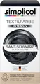 Simplicol Intensiv Textilfarbe färbt Rückstandsfrei Samt Schwarz 150 g
