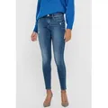 ONLY Skinny-fit-Jeans ONLWAUW – Skinny-Jeans mit Destroyed-Effekt und Stretch skinny fit, modisch, Denim, Baumwollmischung blau XL (42)