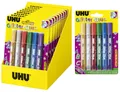 UHU® 39040 Young Creativ' Glitter Glue - 6 x 10 ml, 6 Farben sortiert, Infokarte