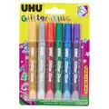 UHU Glitzerkleber - farbiger Glitzerkleber in 6x10ml Blister