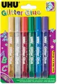 UHU Glitzerkleber Glitter Glue Original Inhalt: 6 x 10 ml