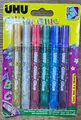 UHU  Glitter Glue Original kreativ Glitzer 6 x 10 ml
