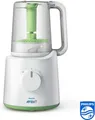 Philips SCF870/20 2-in-1 Babynahrungszubereiter Dampfgaren Mixen gesunde Essen