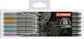 Premium Metallic-Filzstift - STABILO Pen 68 metallic - 6er Pack - mit 6...