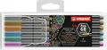 STABILO Premium Metallic-Filzstift Pen 68 metallic - 6er Pack - mit 6 verschiede