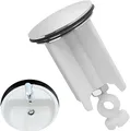 Abflussstopfen Einstellbare Waschbeckenstöpsel Universal 40 mm Höhenverstellbar-Stopfen Ersatz-Ablaufstopfen für Küche Bad Waschbecken Waschbecken Spüle Höhenverstellbar Messing verchromt