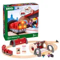BRIO WORLD 33513Metro Eisenbahn Set 20-teilig Zug Spielzeug Holzschienen Grun...