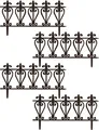 Zierzaun Ornament 4-teilig Nessa