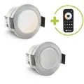 Einbaustrahler Mini Genova 3W CCT IP65 - Farbe: acryl - Anzahl: 2x
