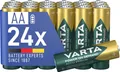 VARTA Batterien AA, wiederaufladbar, 24 Stück, Akku, Power on Demand, 2100 mAh