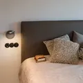 Wandleuchte Artemide, Demetra Spotlight, dimmbar, Schwarz, für Wohnzimmer, Metall, Design - 13