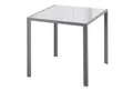 furnicato Esstisch Küchentisch Glastisch Quadrat, Glasplatte, Grau (1-St)