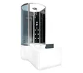 AcquaVapore Grossraumdusche Wanne Dusche Kombination sw K50-R30 100x170, Sicherheitsglas ESG, inklusive Duschwanne, Rutschsicher, Schnelle Reinigung, Nackenstütze, Überlauf Abfluss, Extr
