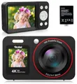 ROLLEI Compactline 64 Dual Screen Kompaktkamera (64 MP Digitalkamera mit 4K)