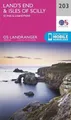 Land's End & Isles of Scilly: St Ives & Lizard Point (OS Landranger Map)