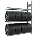 SCHULTE Anbau-Schwerlast-Weitspannregal 13913 silber 150,0 x 40,0 x 200,0 cm
